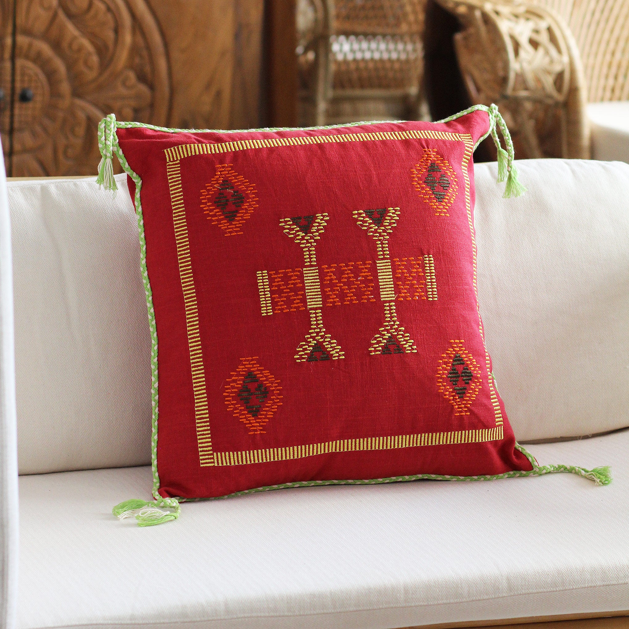 Capa de Almofada Azteca