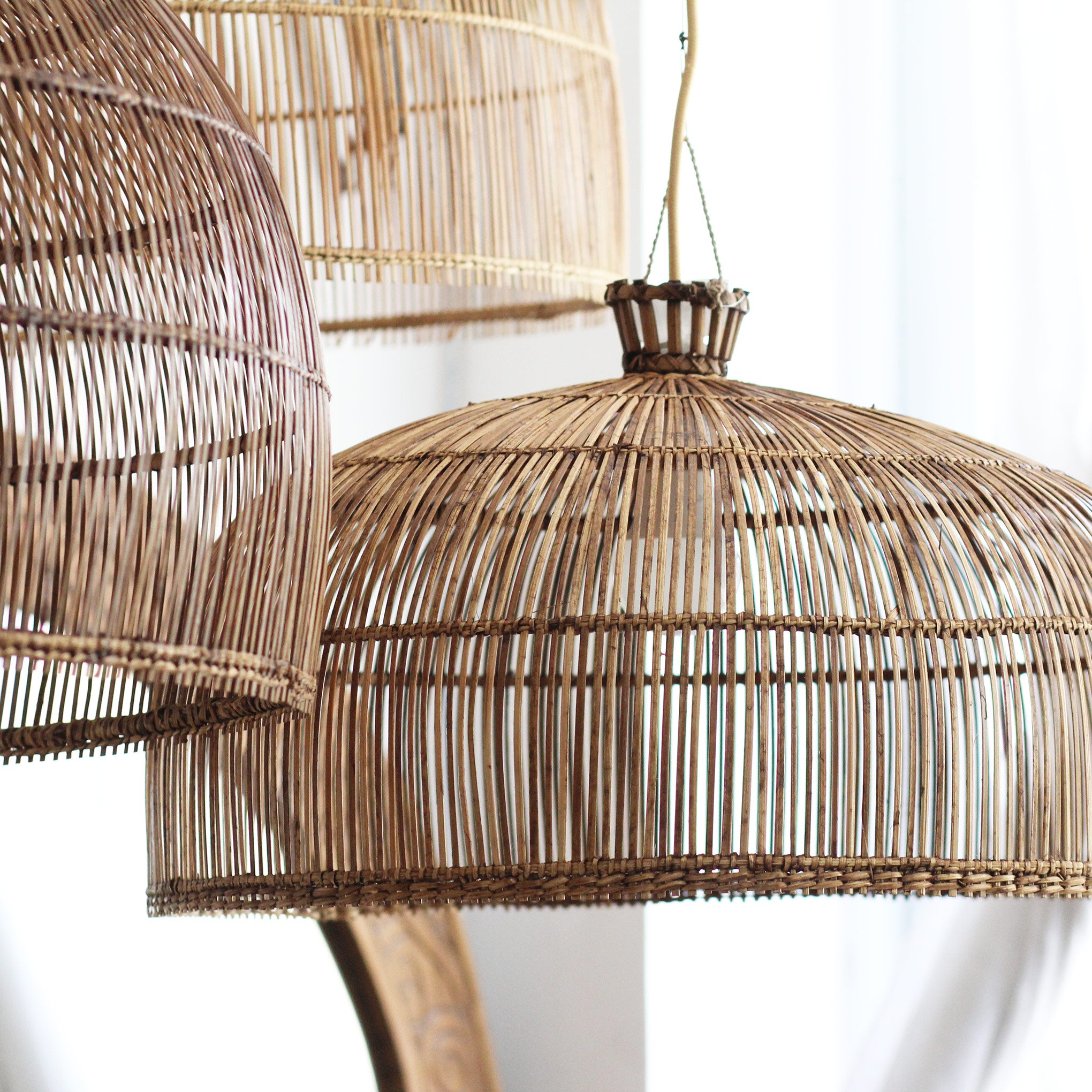 Luminária Pendente Ziyun em Rattan