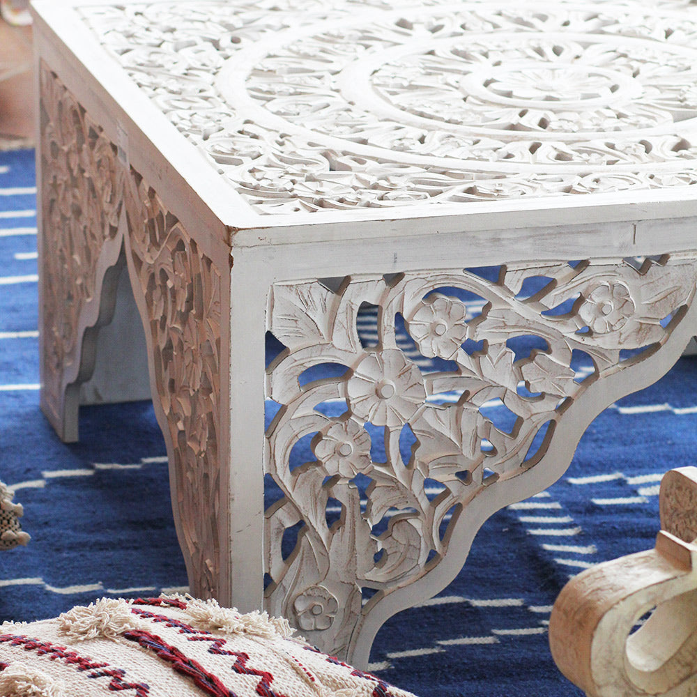 Mesa de centro White Carve