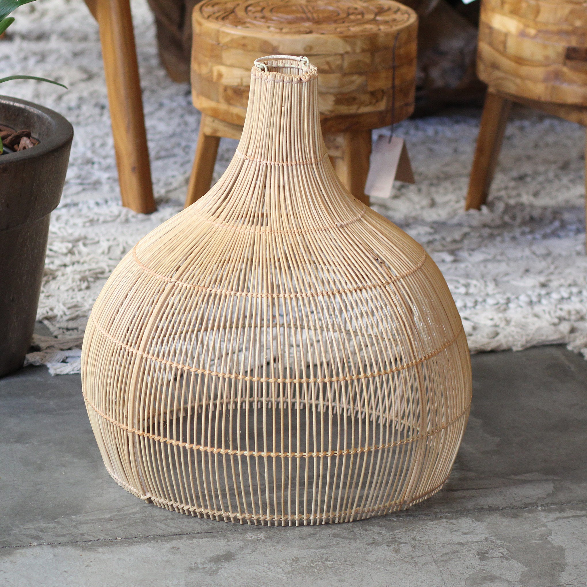 Luminária Pendente Kona em Rattan