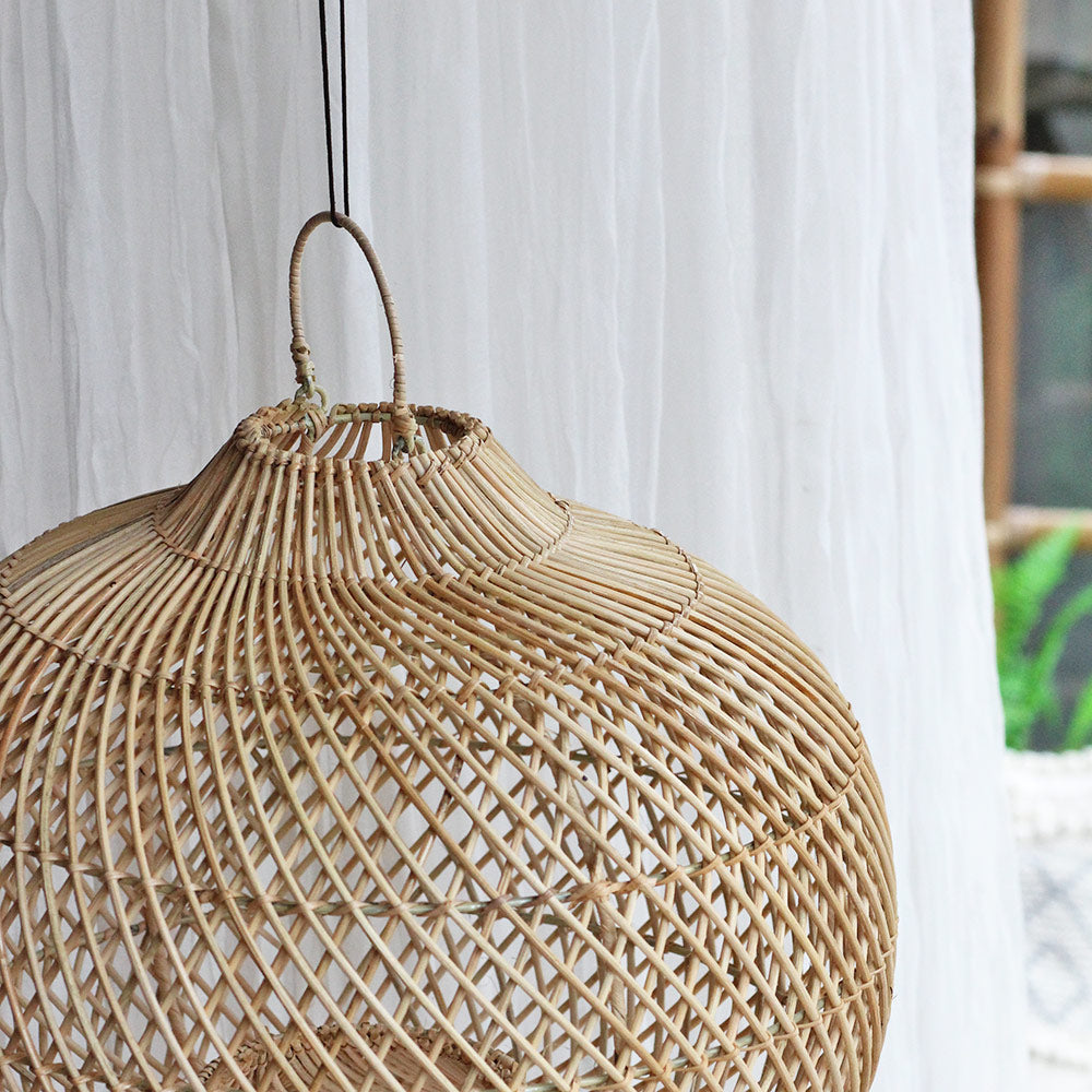 Luminária Pendente Raja em Rattan