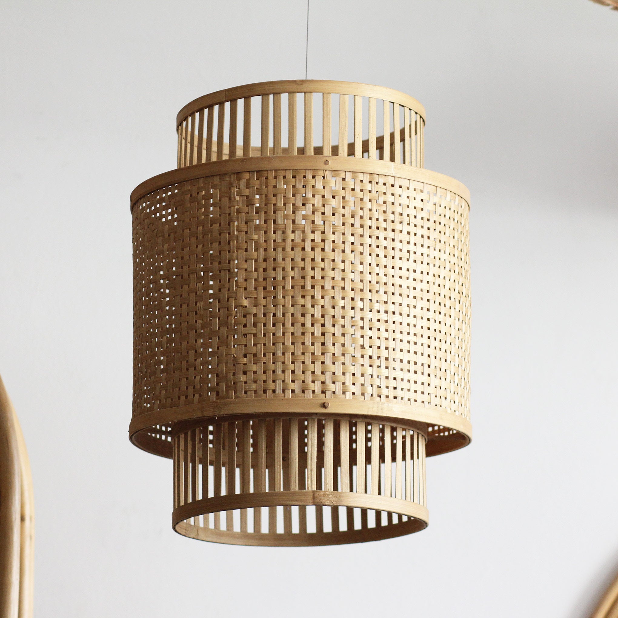 Luminária Pendente Hannoi em Bambu
