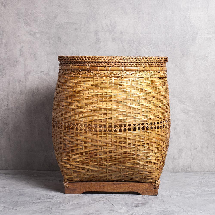 Cesto Oval em Fibra Natural