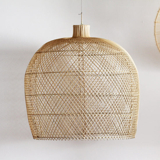 Luminária Pendente Boho em Rattan