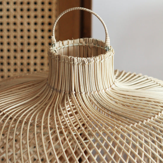 Luminária Pendente Boho em Rattan