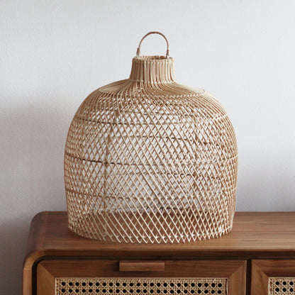 Luminária Pendente Boho em Rattan