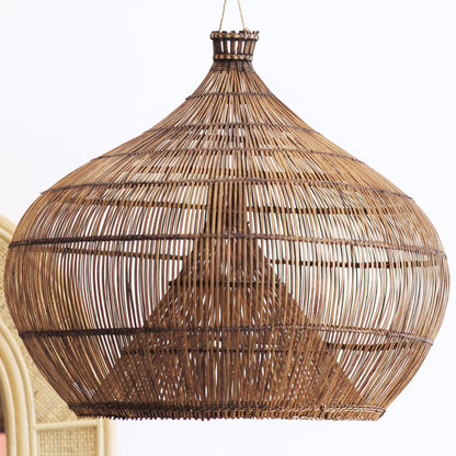 Luminária Pendente Bubu em Rattan