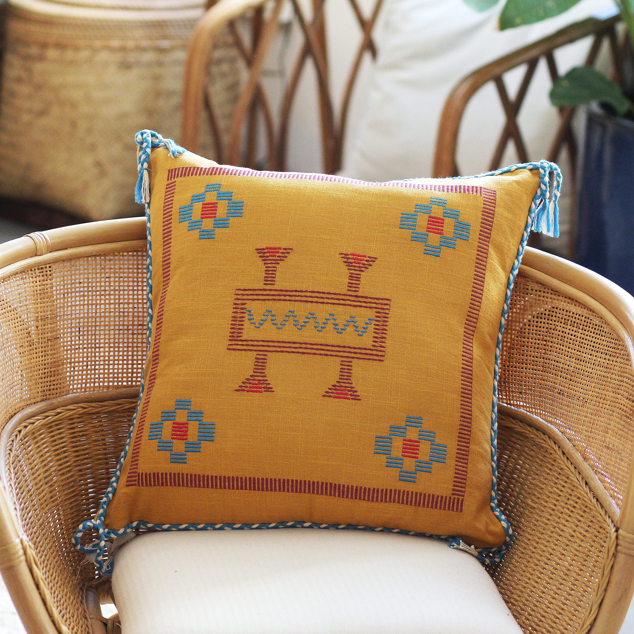 Capa de Almofada Azteca