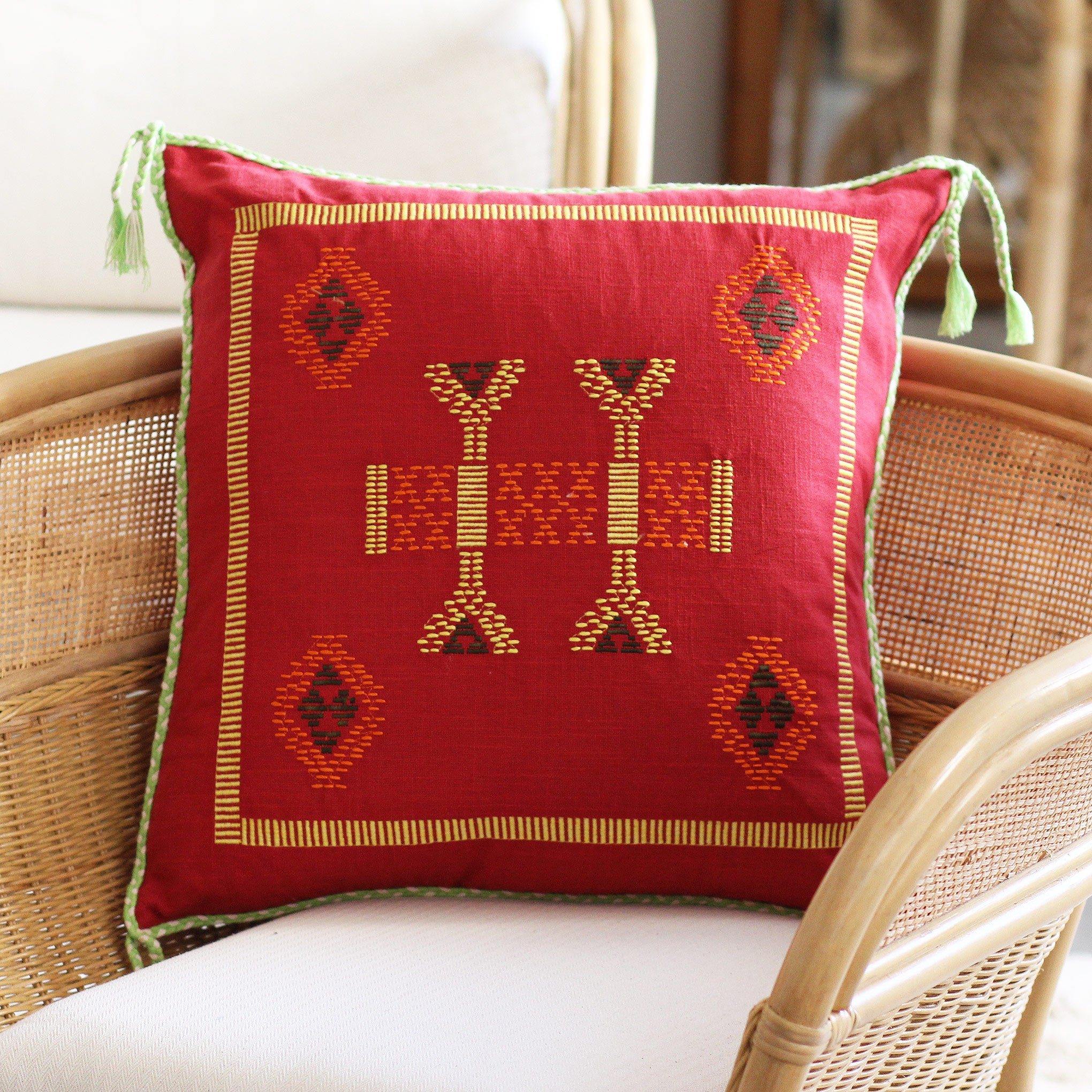 Capa de Almofada Azteca