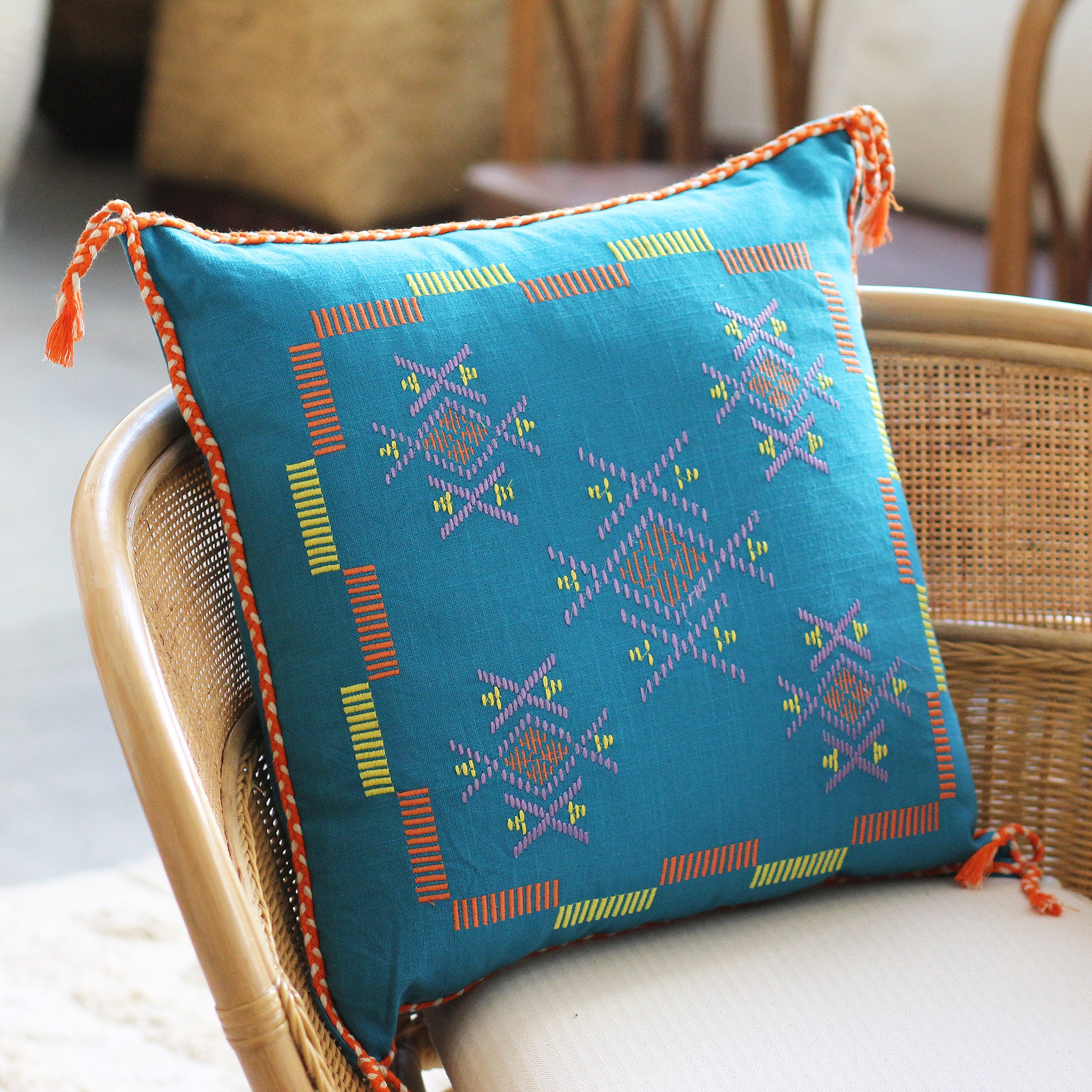 Capa de Almofada Azteca