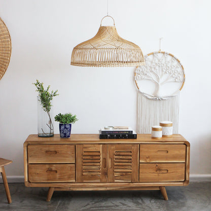 Luminária Pendente Risma em Rattan