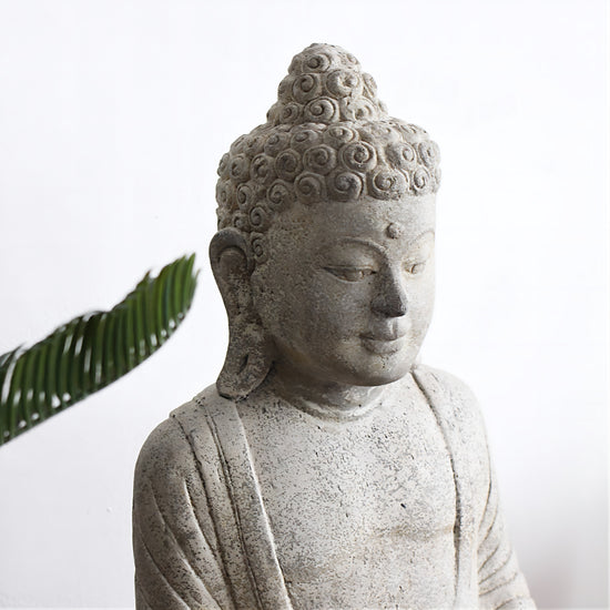 Buda Dhyana Mudra 60cm Cinza