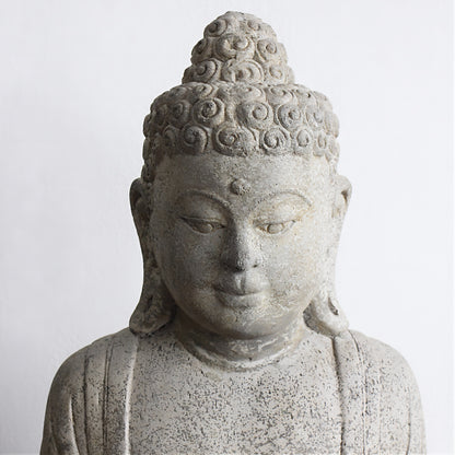 Buda Dhyana Mudra 60cm Cinza