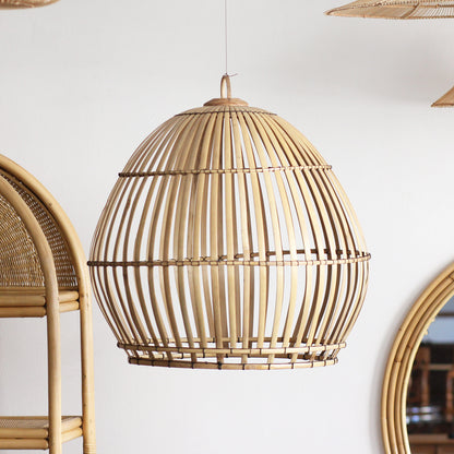 Luminária Pendente Mônica em Bambu