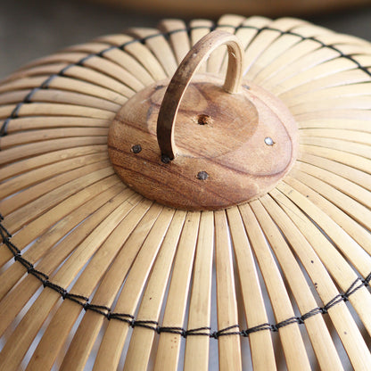 Luminária Pendente Mônica em Bambu