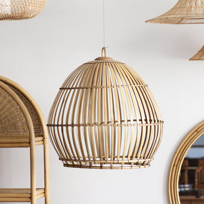 Luminária Pendente Mônica em Bambu