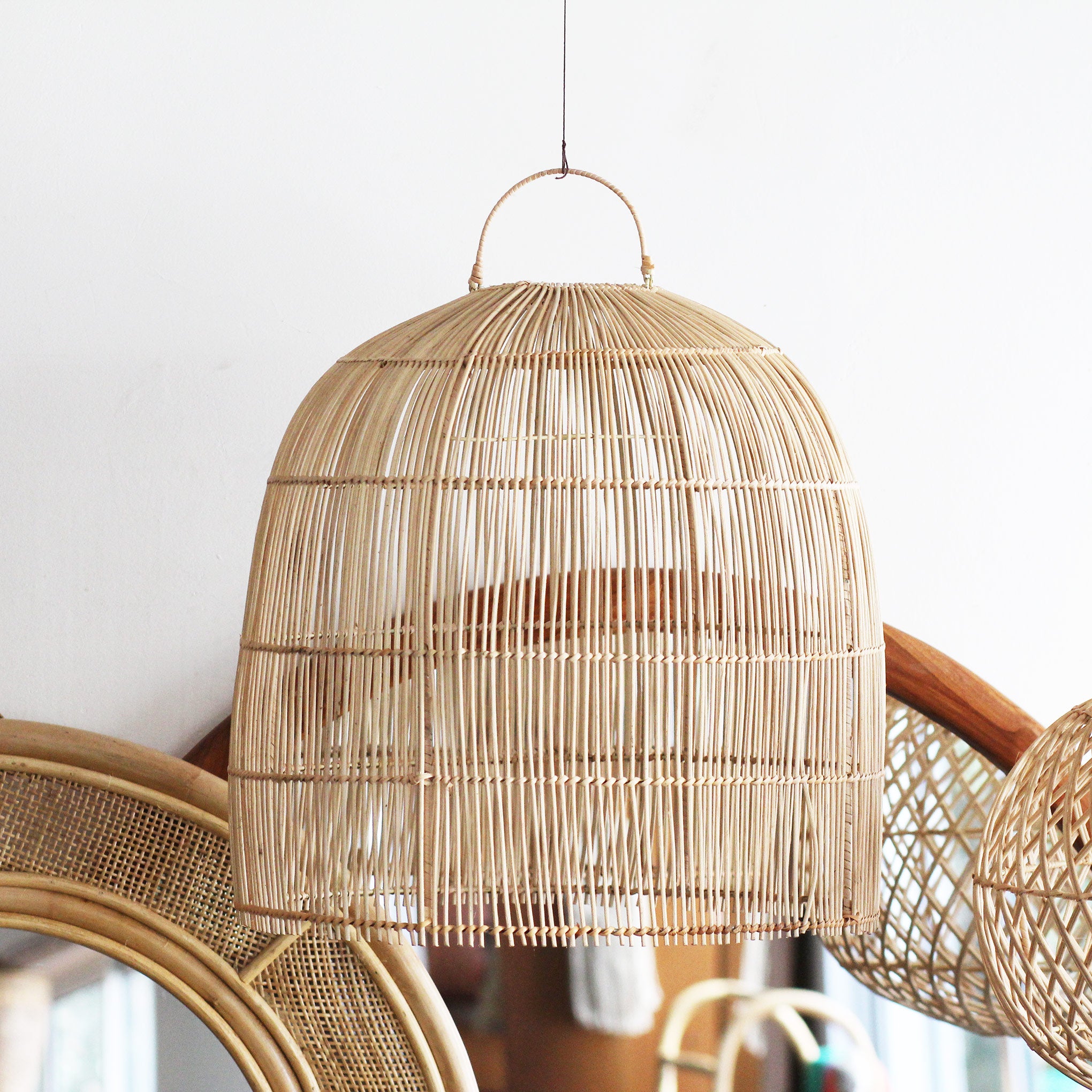 Luminária Pendente Aliah em Rattan