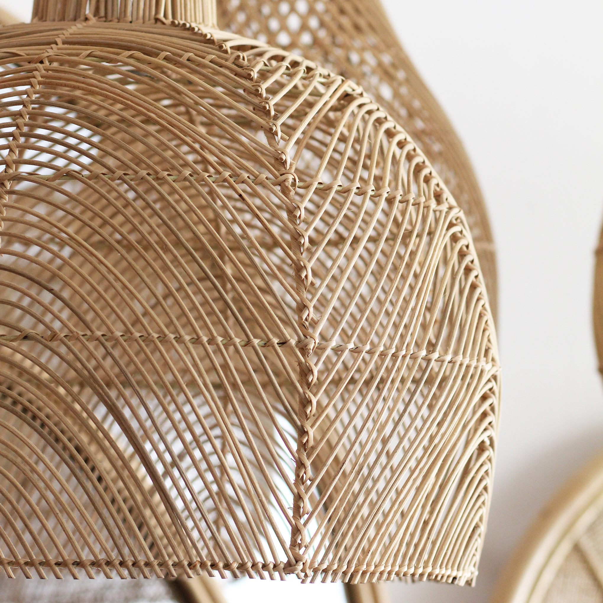 Luminária Pendente Dome em Rattan