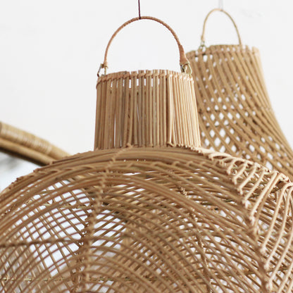 Luminária Pendente Dome em Rattan