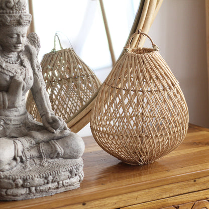 Luminária Pendente Nilly em Rattan