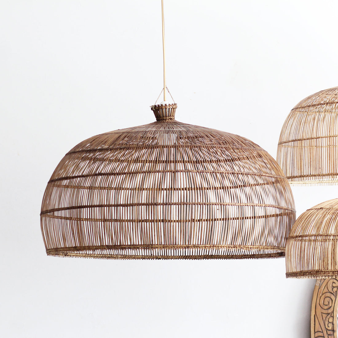 Luminária Pendente Ziyun em Rattan