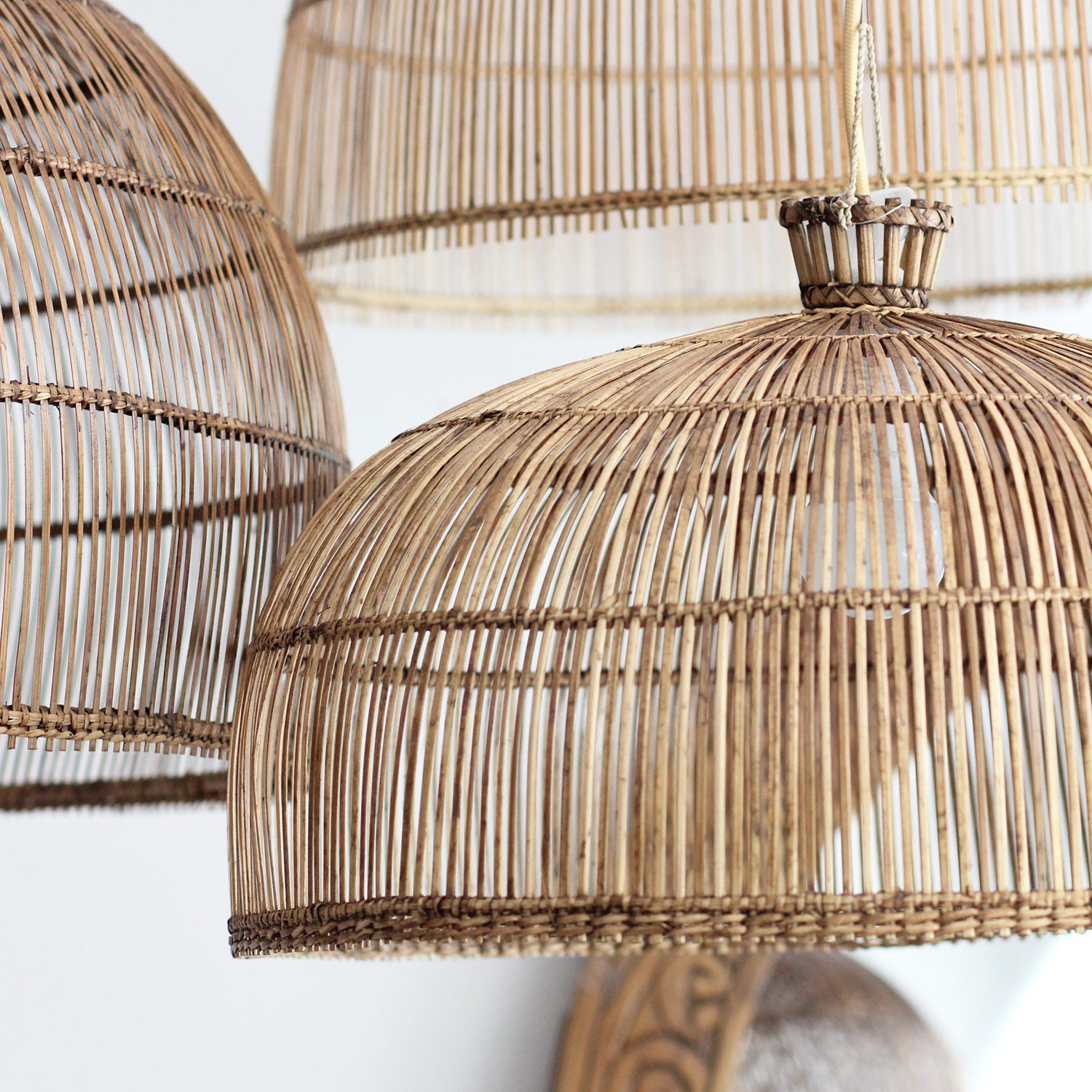 Luminária Pendente Ziyun em Rattan