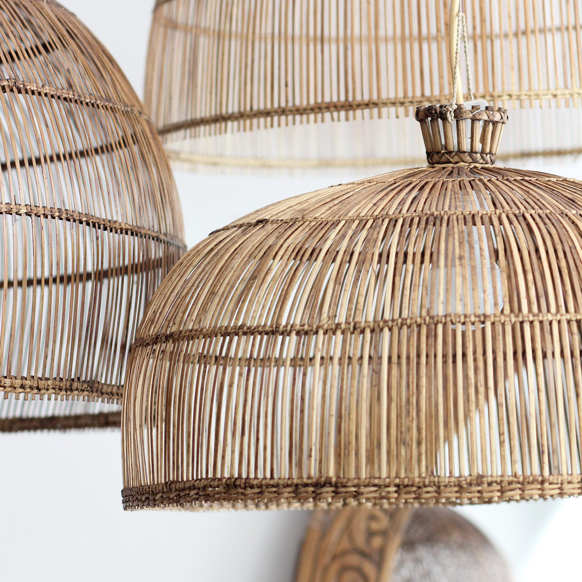 Luminária Pendente Ziyun em Rattan