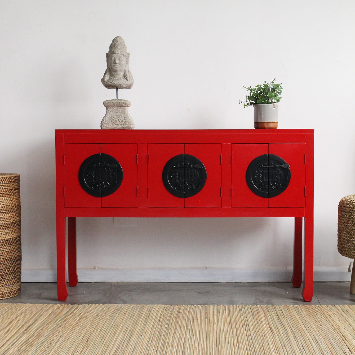 Aparador Ziyun Vermelho