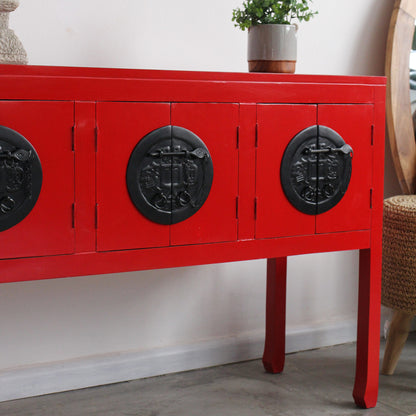 Aparador Ziyun Vermelho