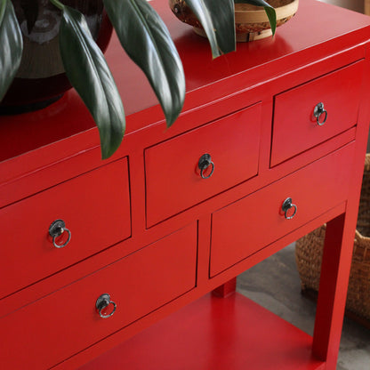 Aparador Hong Vermelho