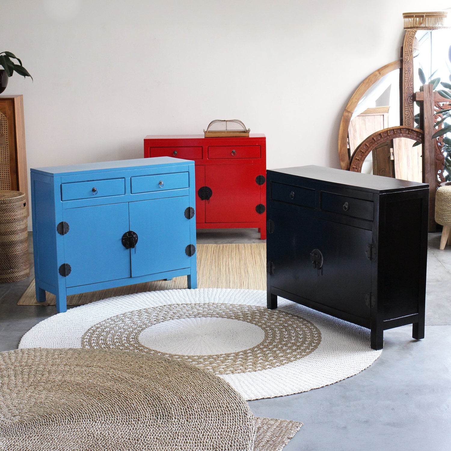Gabinete GuangHe Azul — peça artesanal decorativa — imagem 5 — Balai