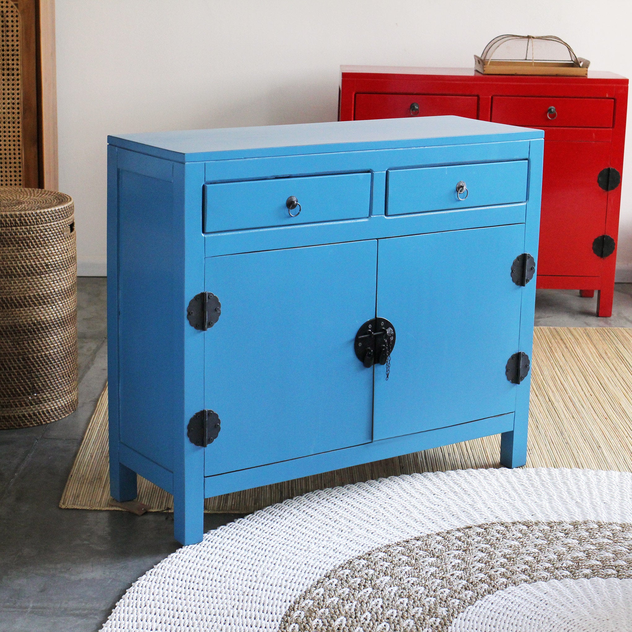 Gabinete GuangHe Azul — peça artesanal decorativa — imagem 3 — Balai