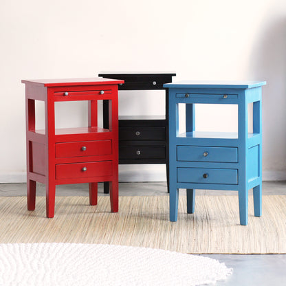 Mesa de Cabeceira JinXiu Azul — mesa artesanal em madeira — imagem 3 — Balai