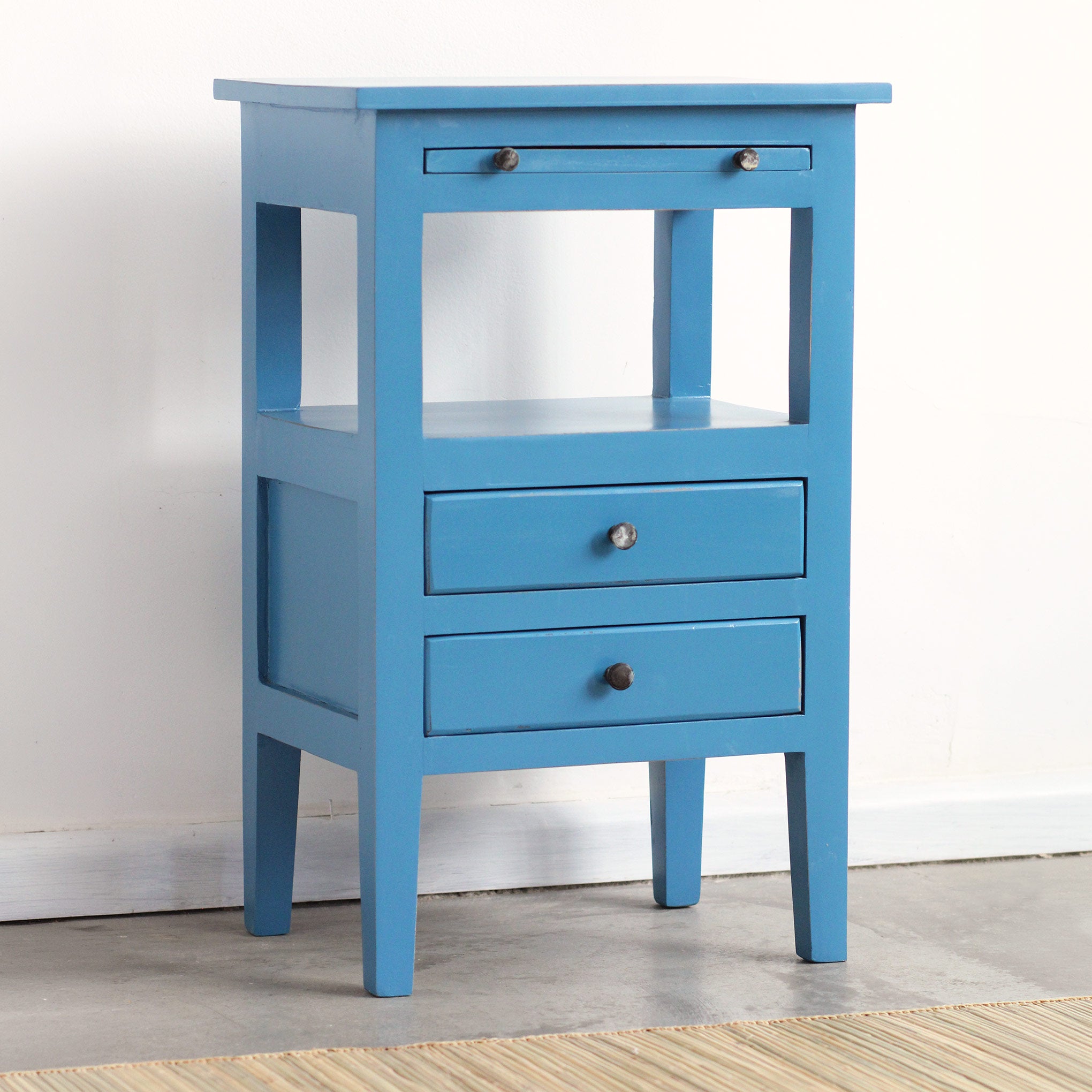 Mesa de Cabeceira JinXiu Azul — mesa artesanal em madeira — imagem 2 — Balai