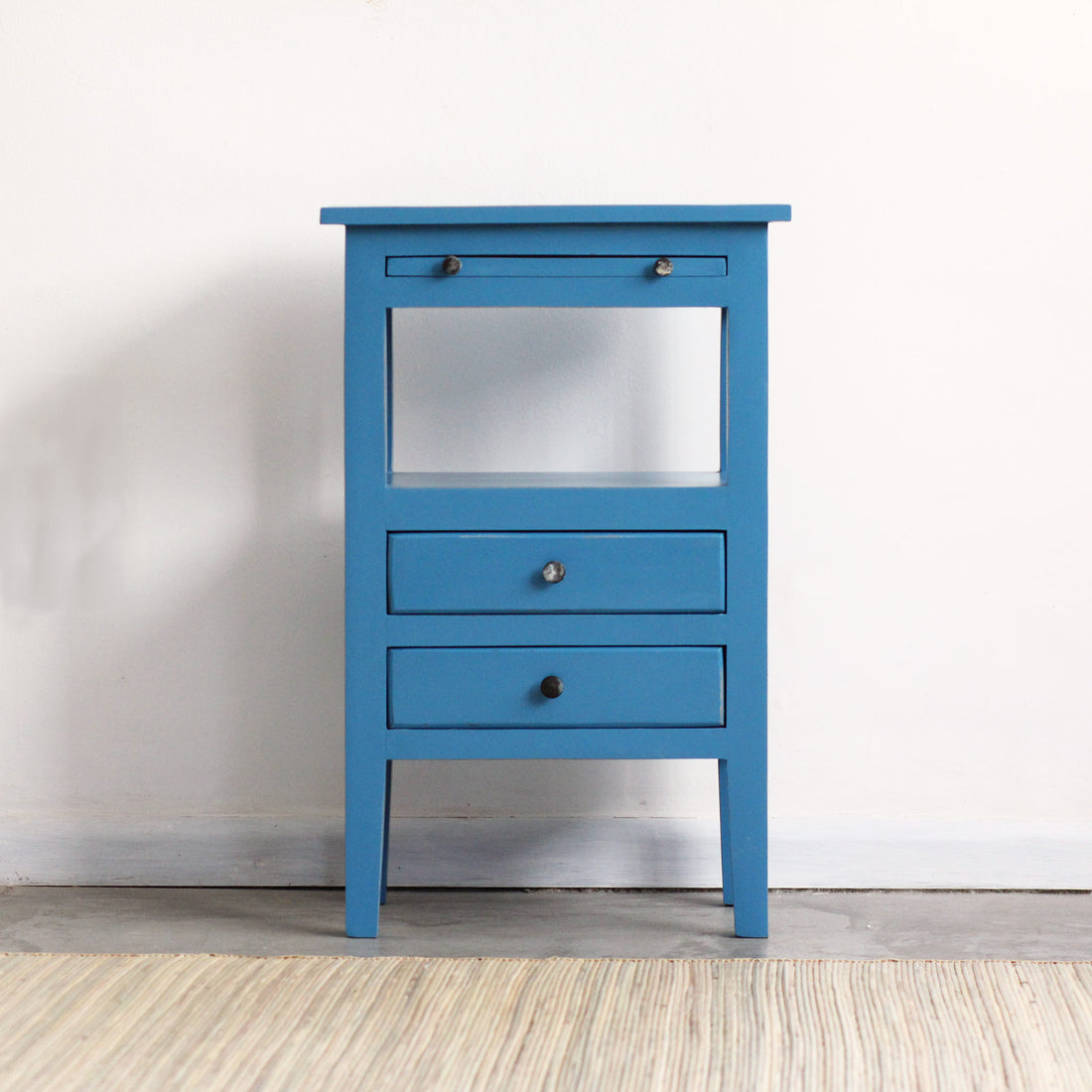 Mesa de Cabeceira JinXiu Azul