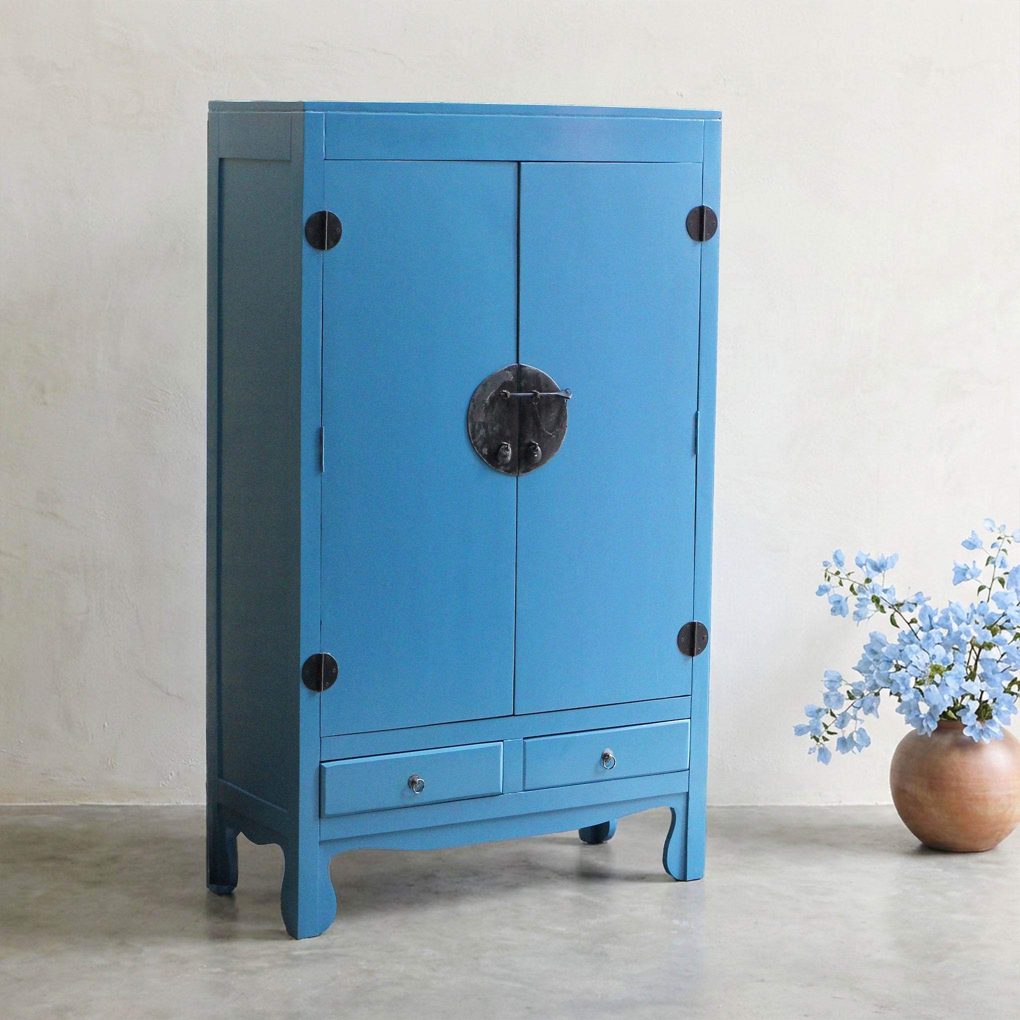 Armário TianYi Azul — armário artesanal em madeira — Balai