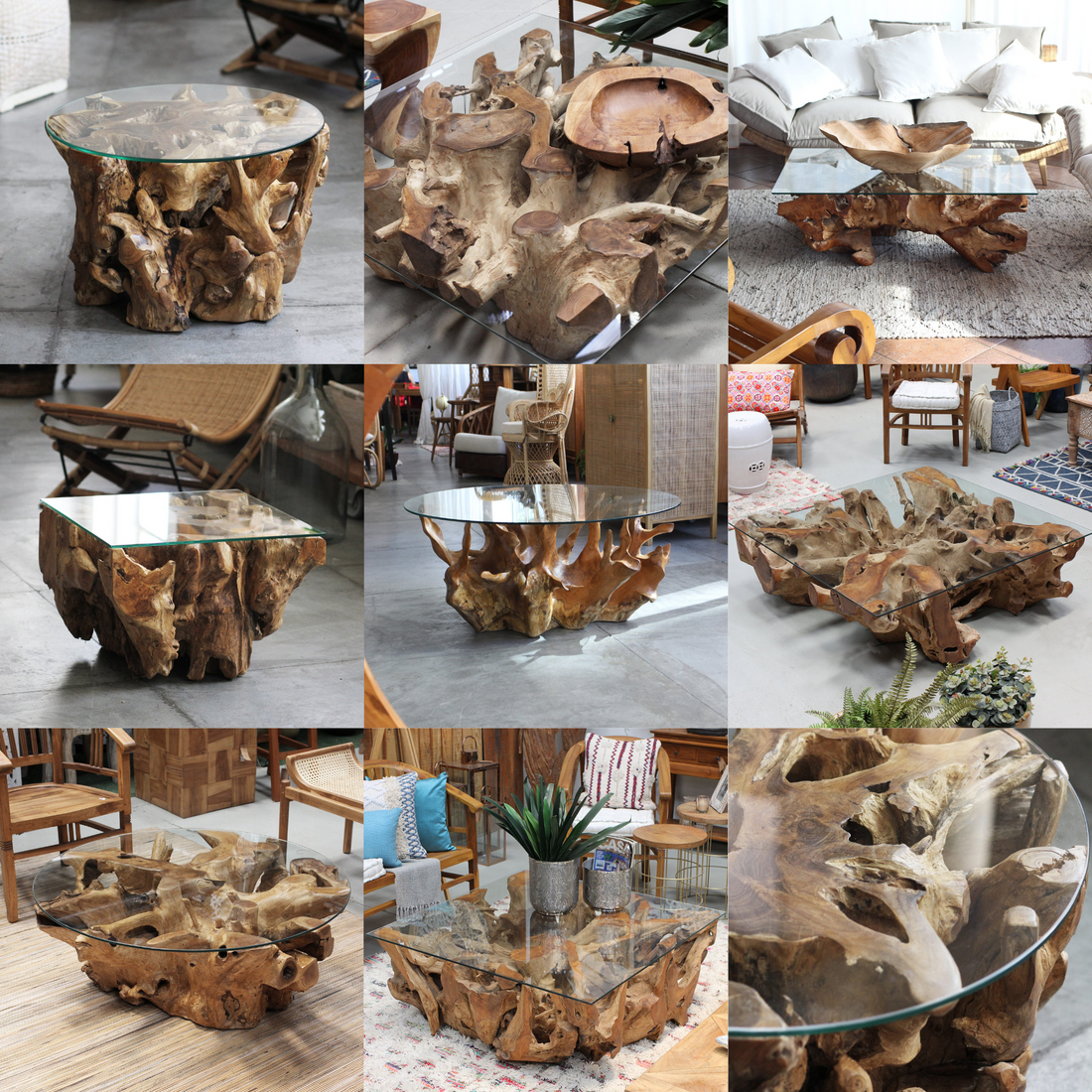 Mesa Raiz, temos outros modelos e tamanhos, peças únicas, fale com nossas consultoras de vendas