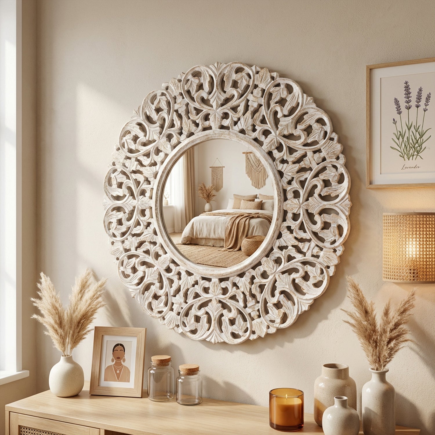 Espelho Mandala Redondo