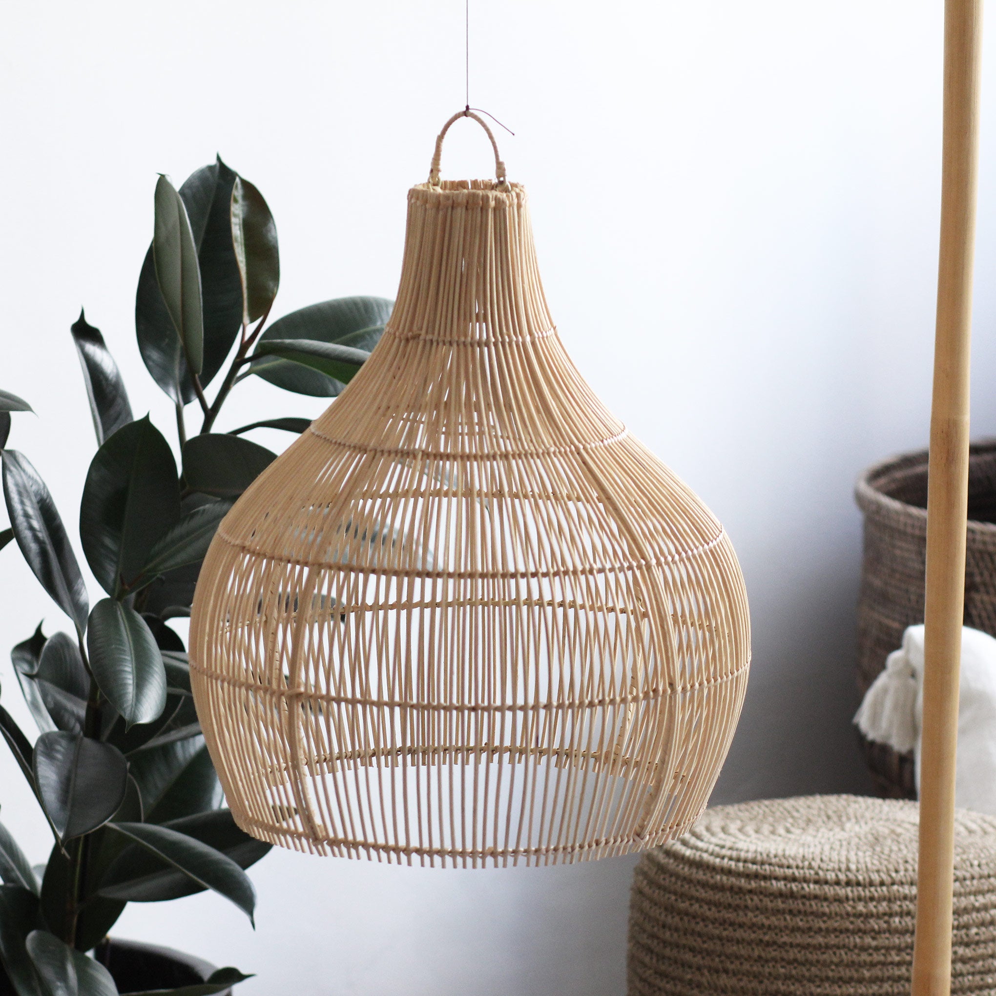 Luminária Pendente Kona em Rattan