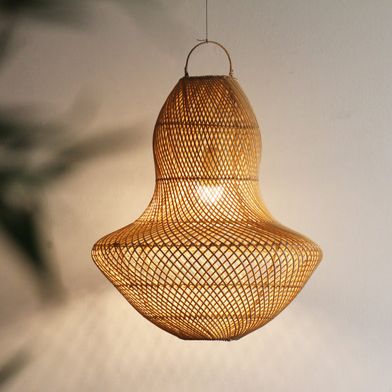 Luminária Pendente Bidak em Rattan