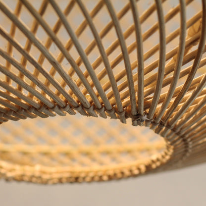 Luminária Pendente Globe em Rattan