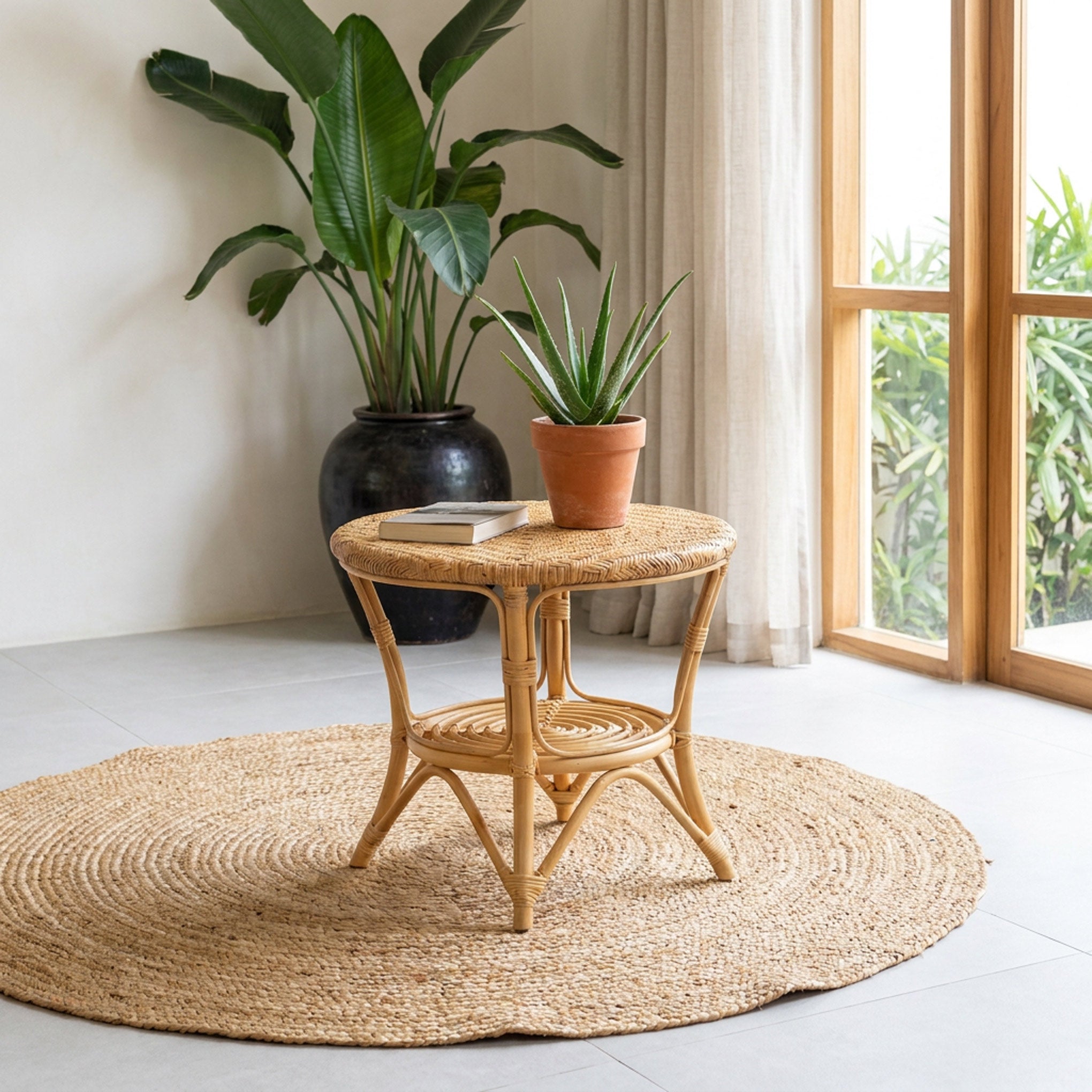 Mesa Joko — mesa de madeira teca artesanal — móveis naturais indonésia — Balai