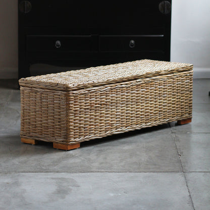 Banco Baú Wadah — banco de madeira teca handmade — feito à mão — Balai