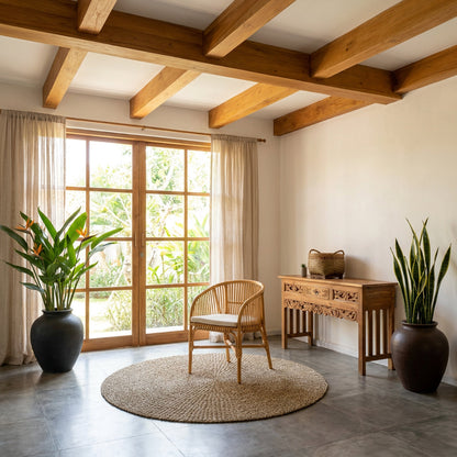 Cadeira Halus — cadeira teca maciça handmade — móveis decoração natural — Balai