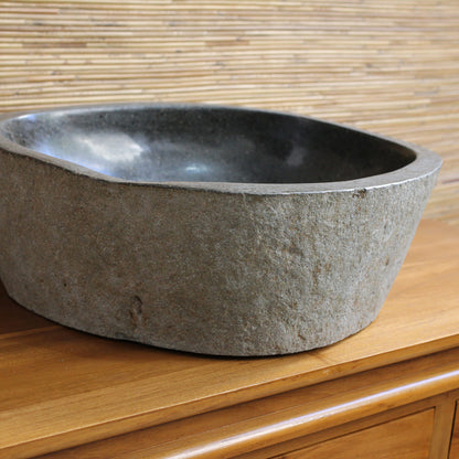 Cuba Vessel em River Stone