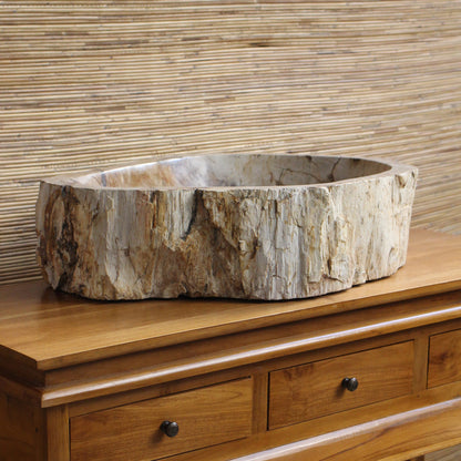 Cuba Aarav em Madeira Fossilizada