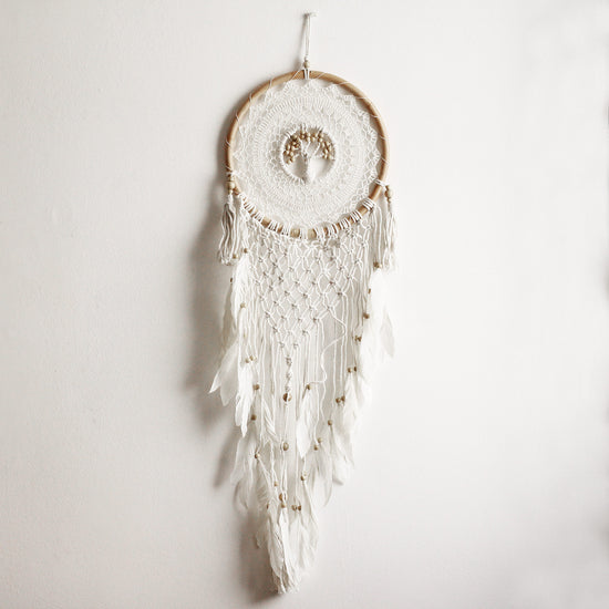 Mandala Macramê Kayu Bulan