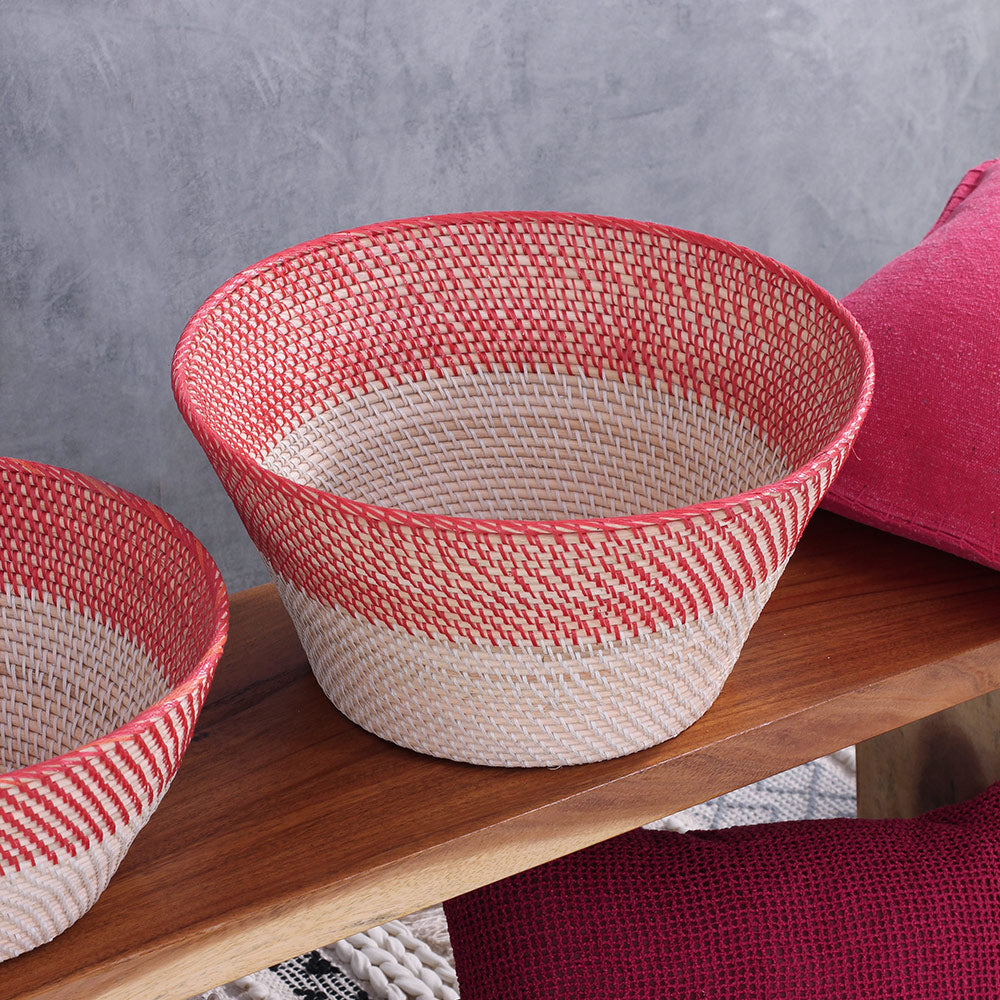 Cesto Zaira — cesto artesanal em rattan fibra natural — feito à mão Bali — imagem 11 — Balai