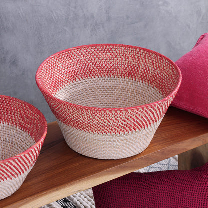 Cesto Zaira — cesto artesanal em rattan fibra natural — feito à mão Bali — imagem 11 — Balai