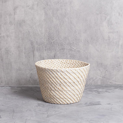Cesto Zaira — cesto artesanal em rattan fibra natural — feito à mão Bali — imagem 13 — Balai